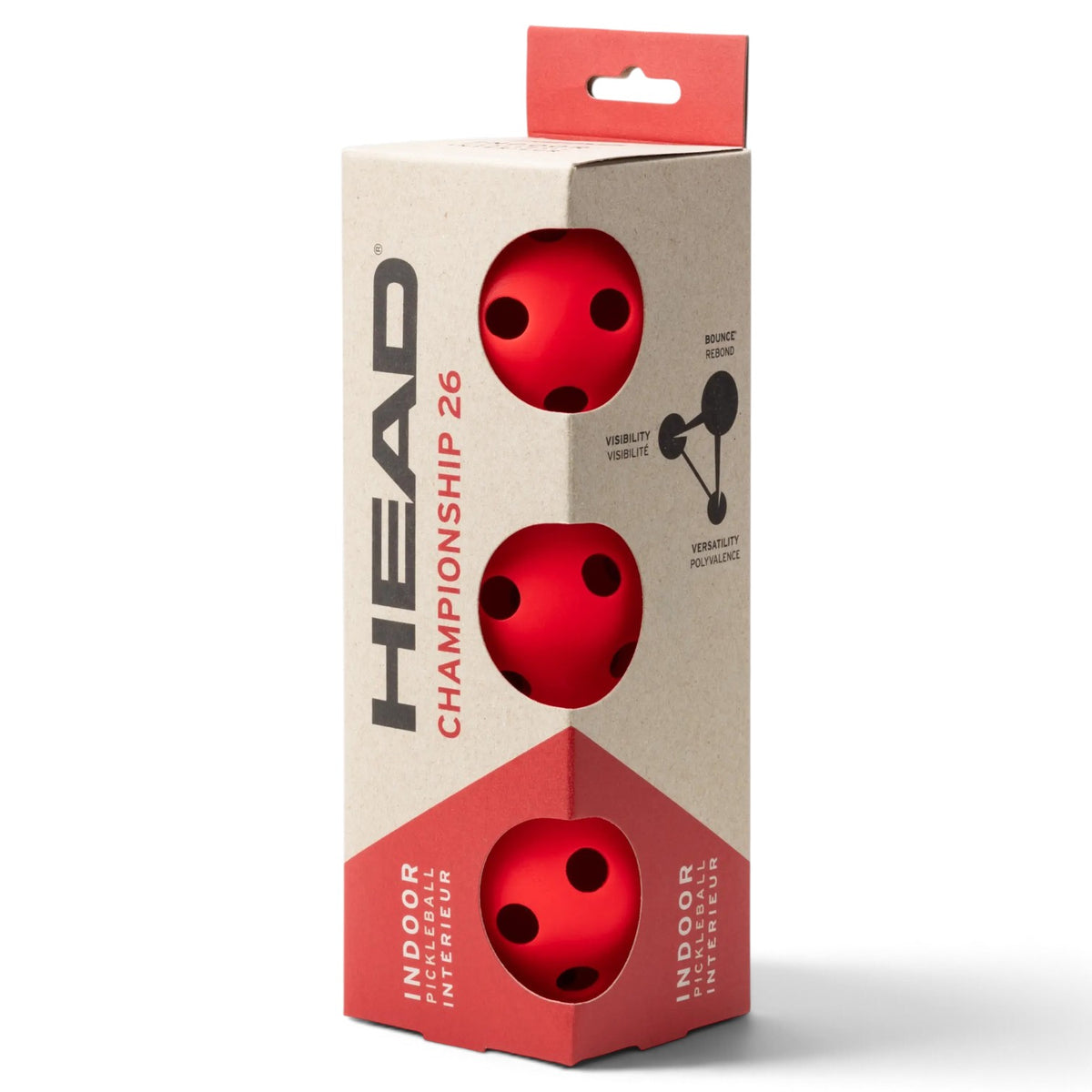 HEAD Championship 26 Indoor 3pcs Pickleballs