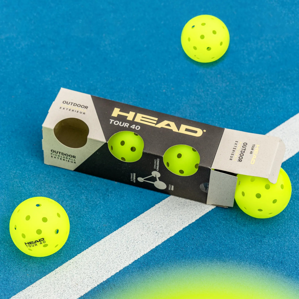 HEAD TOUR 40 3pcs Outdoor Pickleballs