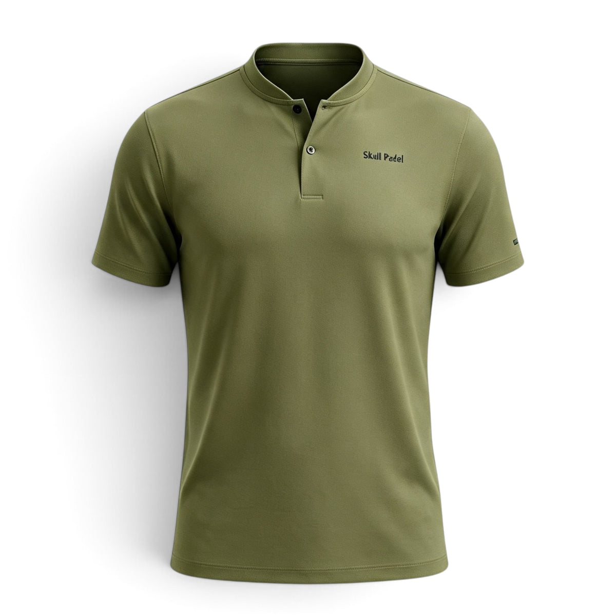 Skull Padel Polo Shirt - Camo Green