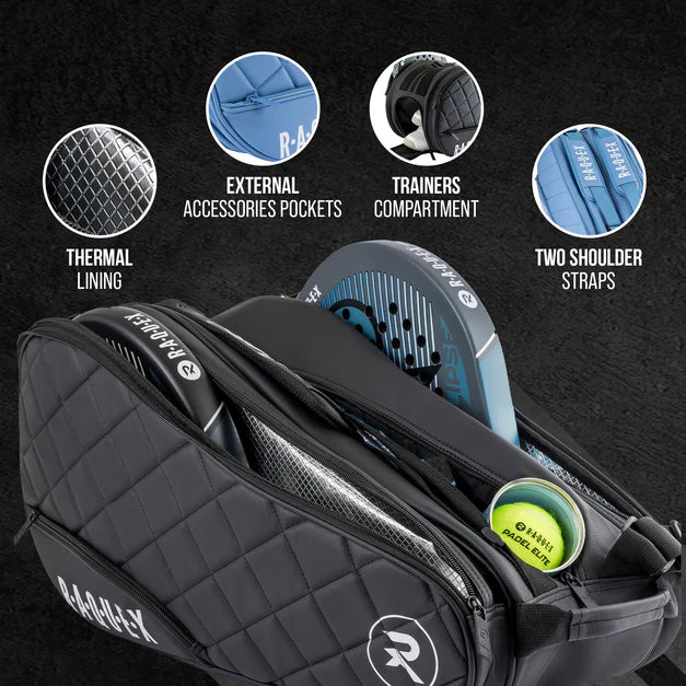 Raquex Elite Quilted Padel Racket Bag