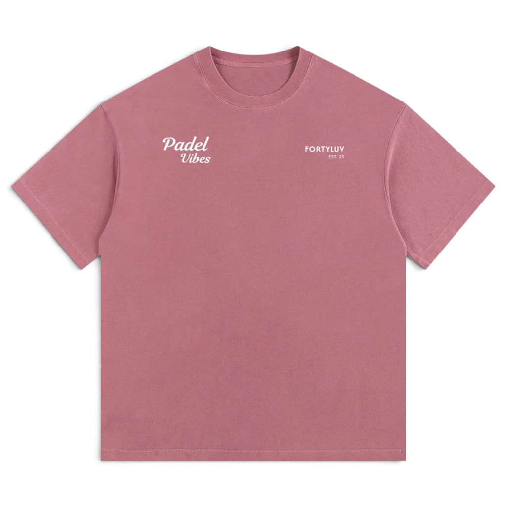 Fortyluv Offcourt Oversized Summer Padel Tee - Ancora Red