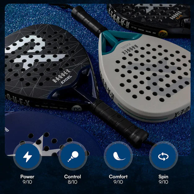 Raquex Excel Padel Racket Black