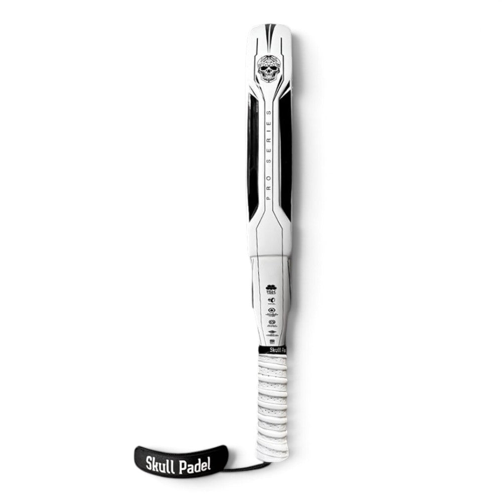 Skull Padel V2000 White Black 15K Padel Racket