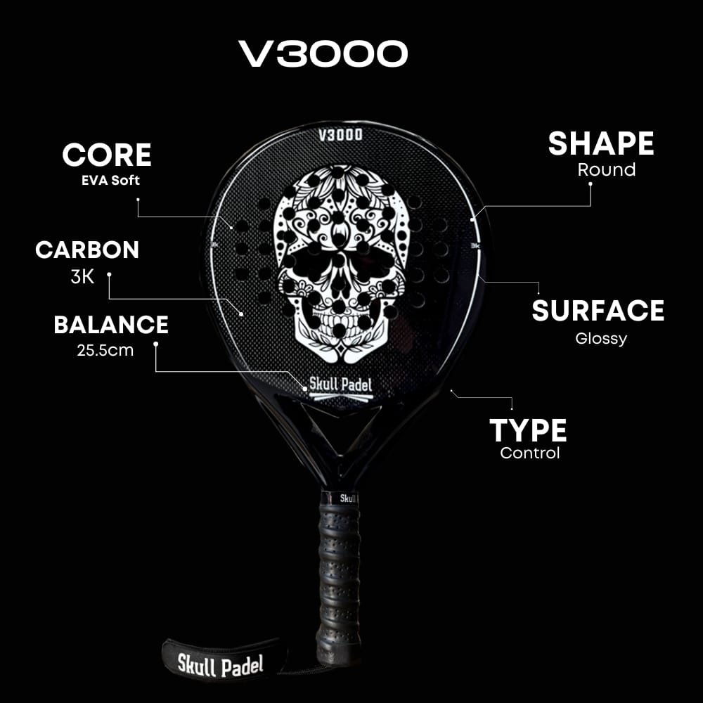 Skull Padel V3000 Black