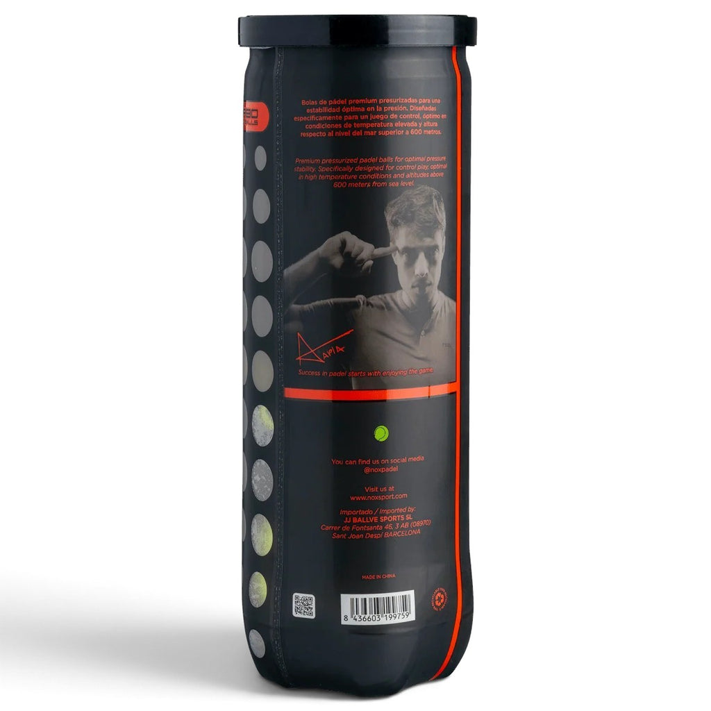 NOX Nerbo Padel balls 3 Pack Tube