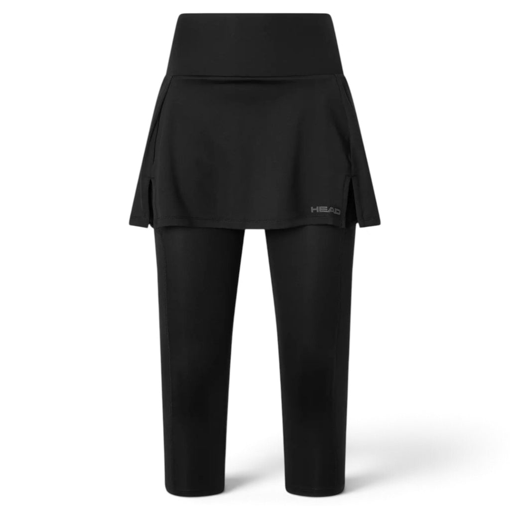 HEAD CLUB Women's 3/4 Tights Skort - Black
