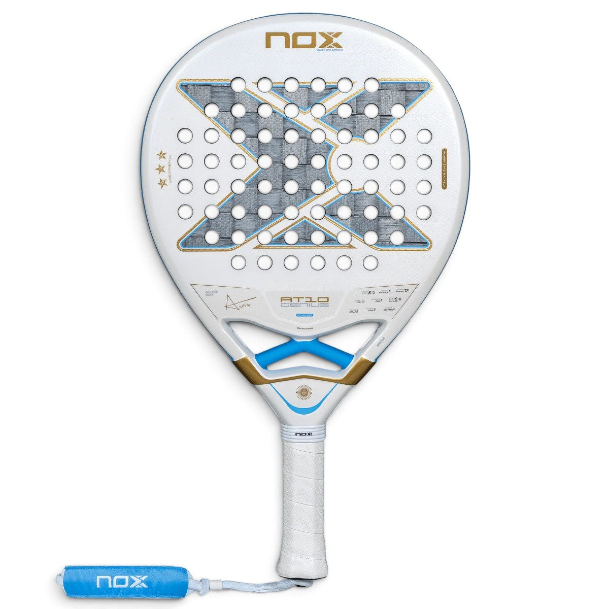 Nox AT10 Genius 18K Alum Buenos Aires Exclusive Edition Padel Racket