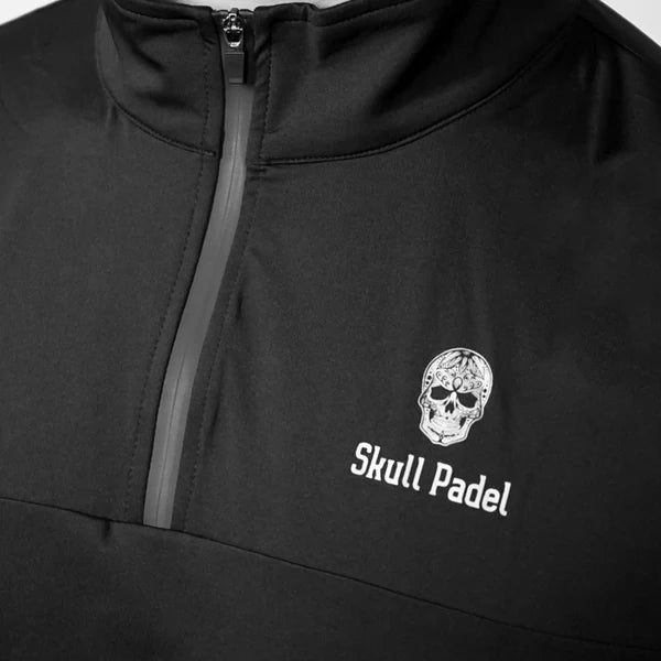 Skull Padel Longsleeve - Blank & White