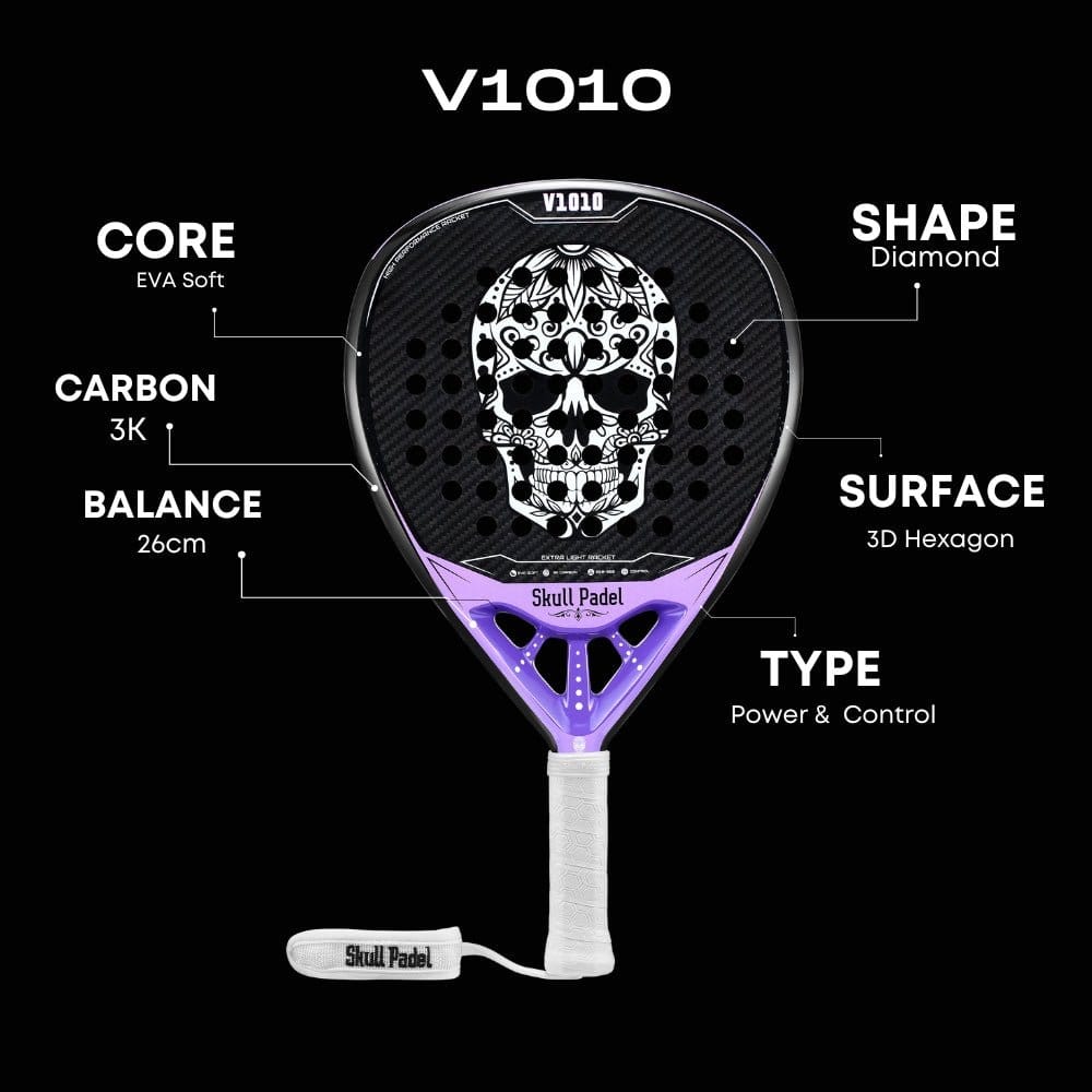 Skull Padel V1010 Purple 3K