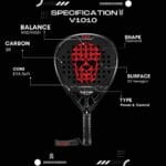 Skull Padel V1010 RED 3K