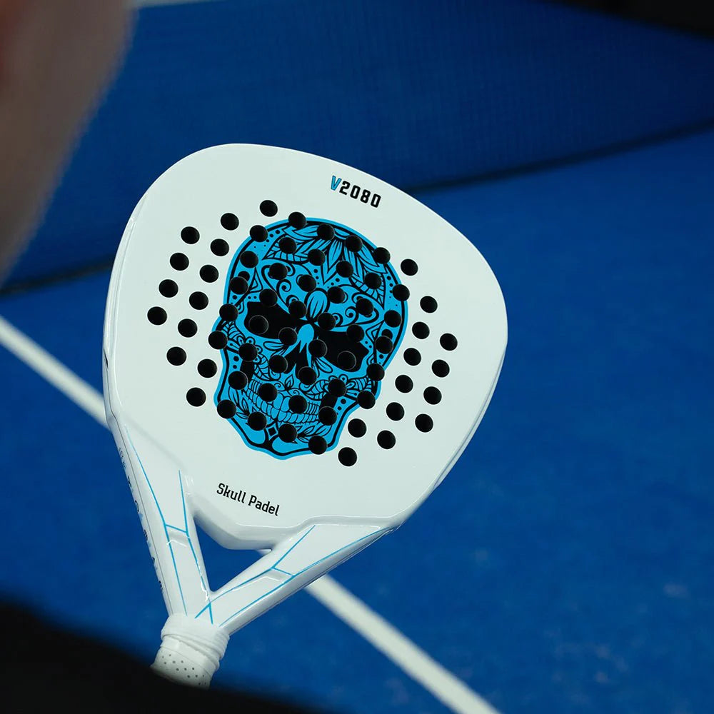 Skull Padel V2080 White Blue 12K