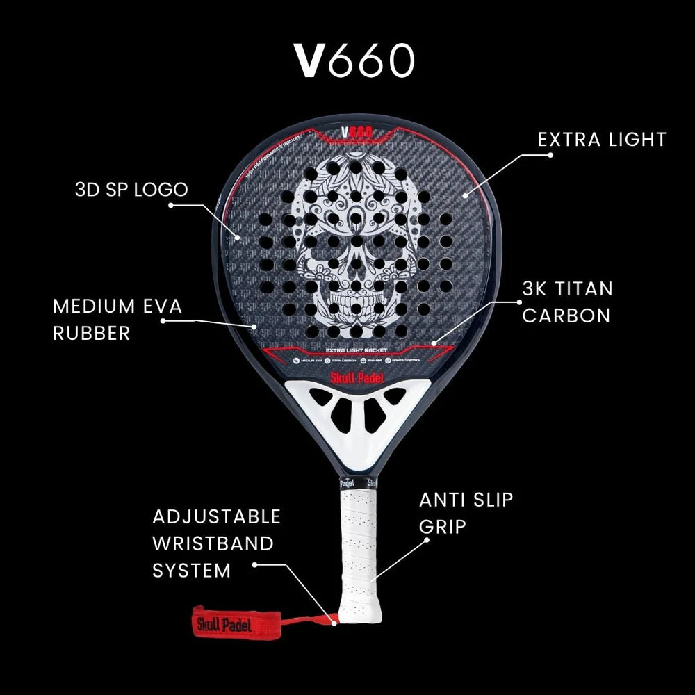 Skull Padel V660 3K Titan